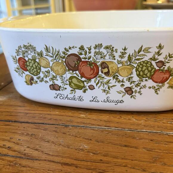 Vintage Corning Ware Spice of Life A-34-B L’Echolate La Sauge Casserole 12x10-2 - Picture 13 of 15